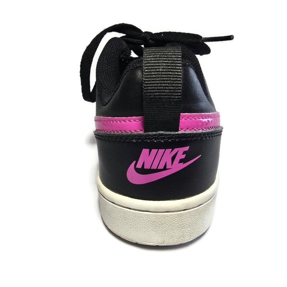 Nike Court Borough 2 Low Black Pink Youth Sz 7Y BQ5448-003 - Picture 9 of 16
